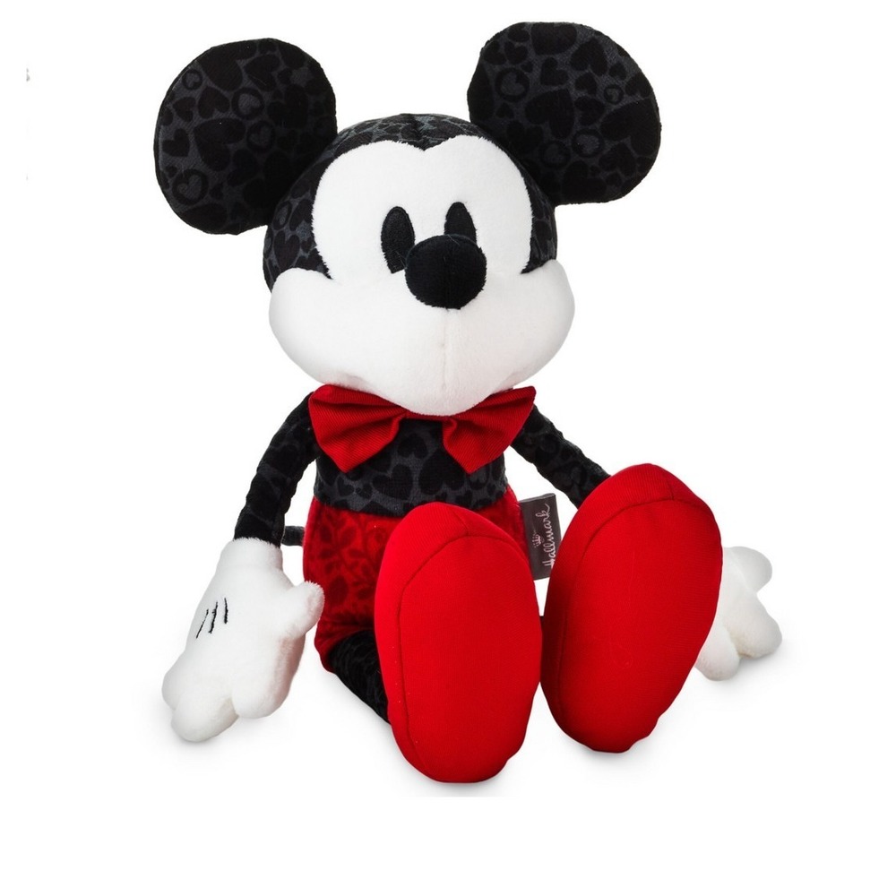 Hallmark Disney Heartthrob Mickey Mouse Plush‎ Valentines 15" Toy Bowtie